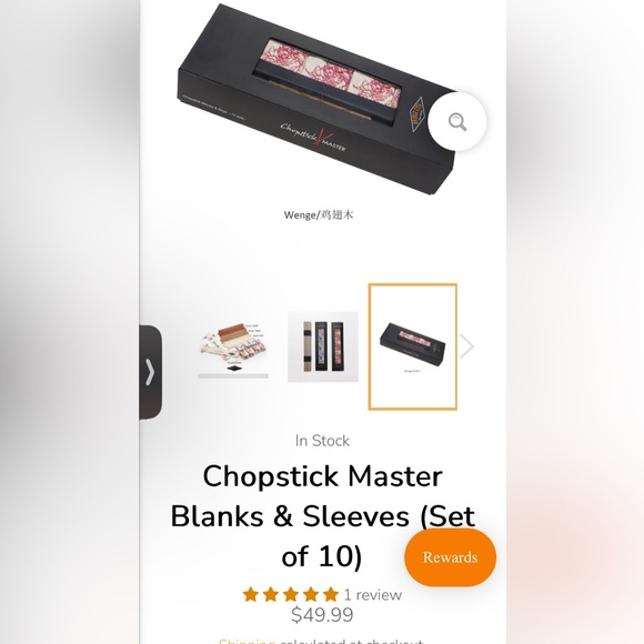 Elegant Chopstick Set - Red and Blue - Picture 8 of 8